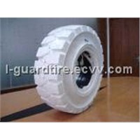 White Non Marking Forklift Solid Tires