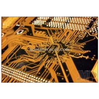 Bare PCB board with Yellow solder mask
