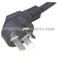 CCC power cord with 3 pins plug|3 pin non-rewirable plug|China Style Power Cord|3 pins chinese plug