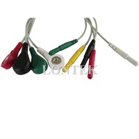 ECG Lead Wire set for Patient Monitor, IEC, Snap
