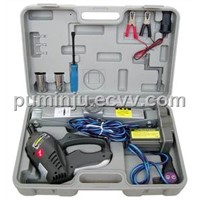 Electrical scissor jack with wrench kit