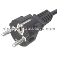 Euro/Germany VDE Power Cord|European standard VDE three pin power cord|Schuko power cord