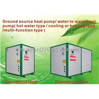 Ground source heat pump/water to water heat pump