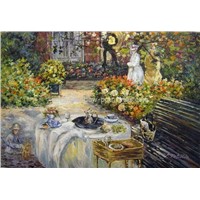 Monet &amp;quot;a luncheon&amp;quot;, C.Monet paintings, landscape