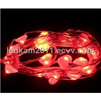battery operated led fairy string light  heart shape