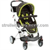 Learning Curve Y11221 Indigo Stroller in Abstract OS Black and Green