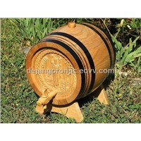 Cognac barrels, small wooden barrels