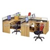 Hot sale, wooden office work partition with glass screen FG2402