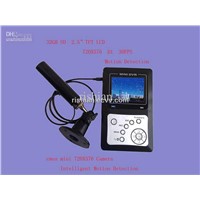 Free shipping  2CH SD Wire MINI CCTV  DVR motion detection,2.5'' TFT LCD,Max support 32GB SD Card