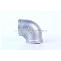 Stainless Steel 304/304L/316/316L screwed fittings BSP/NPT/DIN 150LBS Equal elbow