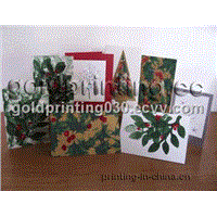 2011 hot sale Christmas paper cards printing with high quality