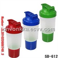 500ml Plastic Sport Bottle Shaker Bottle BPA FREE (SB-612)