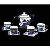 Chinese style ceramic coffee set
