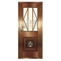 Entry copper door