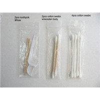 Hotel Amenities Cotton swabs, tooth pick, floss