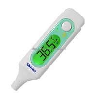 Infrared ear thermometer with diagnostic LED and large illuminated display