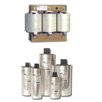 Low-voltage capacitor reactor group