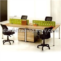 Most fashion 4-seat melamine wooden office work station