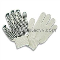 PVC dotted knitted hand gloves