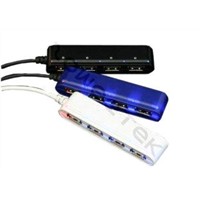 Ultra Slim Design Upstream &amp;amp; 4 downstream USB 2.0 4 Ports Hub (ZW-21005)