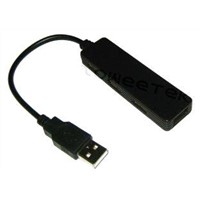 Ultra Slim Design Upstream &amp;amp; 4 Downstream USB 2.0 4 Ports Hub (ZW-21006)