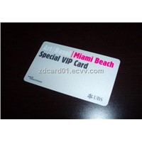 VIP plastic club cards