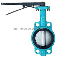 handle operation wafer type butterfly valve