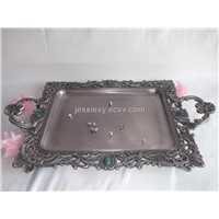 large metal serving trays,dinner trays