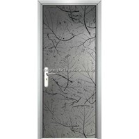 natural melamine wooden door