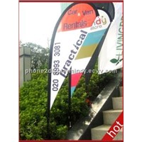 outdoor promotional beach flag