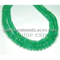 Emerald Rondelle Smooth (A Grade) Beads