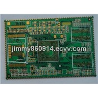 Double side PCB with half-holes