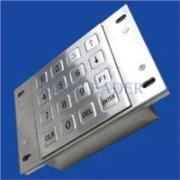 16 flush keys USB or PS2 Metal Numeric Keypad for gaming machines MKP91-16F