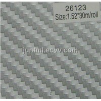 26123 silver big texture 3D carbon fiber vinyl film