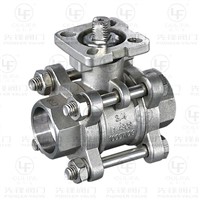 3pc Ball Valve ISO Direct Mounting