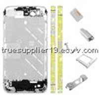 Apple iPhone 4S Yellow Diamond Middle Plate Housing Faceplate Silver