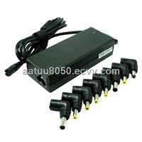 Auto-detection 90W universal laptop battery charger with 8 output pins for most laptops use