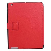 Book Series Leather Cases For iPad2-Red