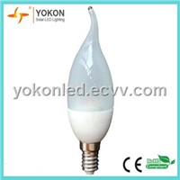 CE ROHS compliant 170LM 2.5W E14 led candle light LED candelebra light bulbs