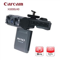 Car black box with X1000 Full HD ,dual cameras,Multi-languages,USB/HDMI out