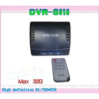 DVR-S018 2CH SD MINI DVR D1 Intelligent Motion Detection 32GB with audio/Video Outlet