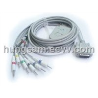 Edan one-piece EKG cable with leads