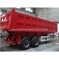 Front Tipping Semi Trailer Truck for dumping sand rock, mineral power