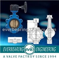 Gear butterfly valve