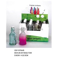 Glass oil and vinegar bottles