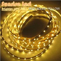 LED Flexible Strip Light SMD3528 Yellow 5M/roll 300leds non-waterproof Wholesale