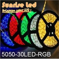LED Flexible Strip Light SMD5050 RGB 5M/roll 150leds Non-Waterproof Wholesale