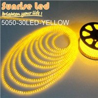 LED Flexible Strip Light SMD5050 Yellow 5M/roll 150leds Waterproof Wholesale