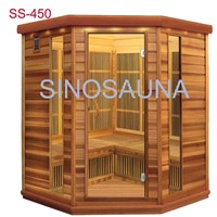 Luxury Corner Wood Infrared Sauna-Lead Sauna Supplier in China