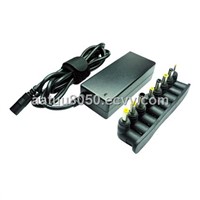 Mini size 40W white / black universal power chargers with LED, 8 output pins widely used for netbook